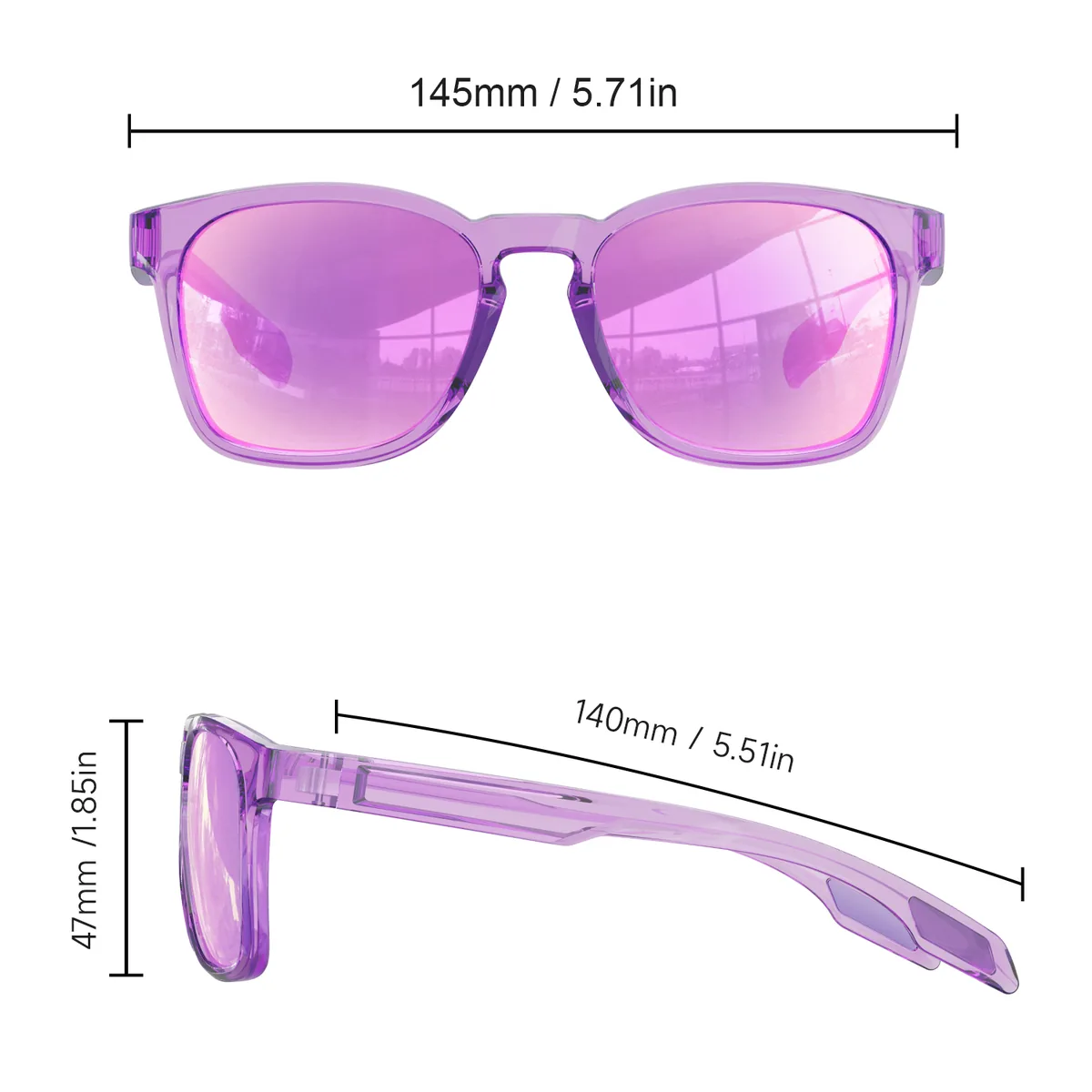 WORLUX KB05-11 frame size guide with measurements (mm)